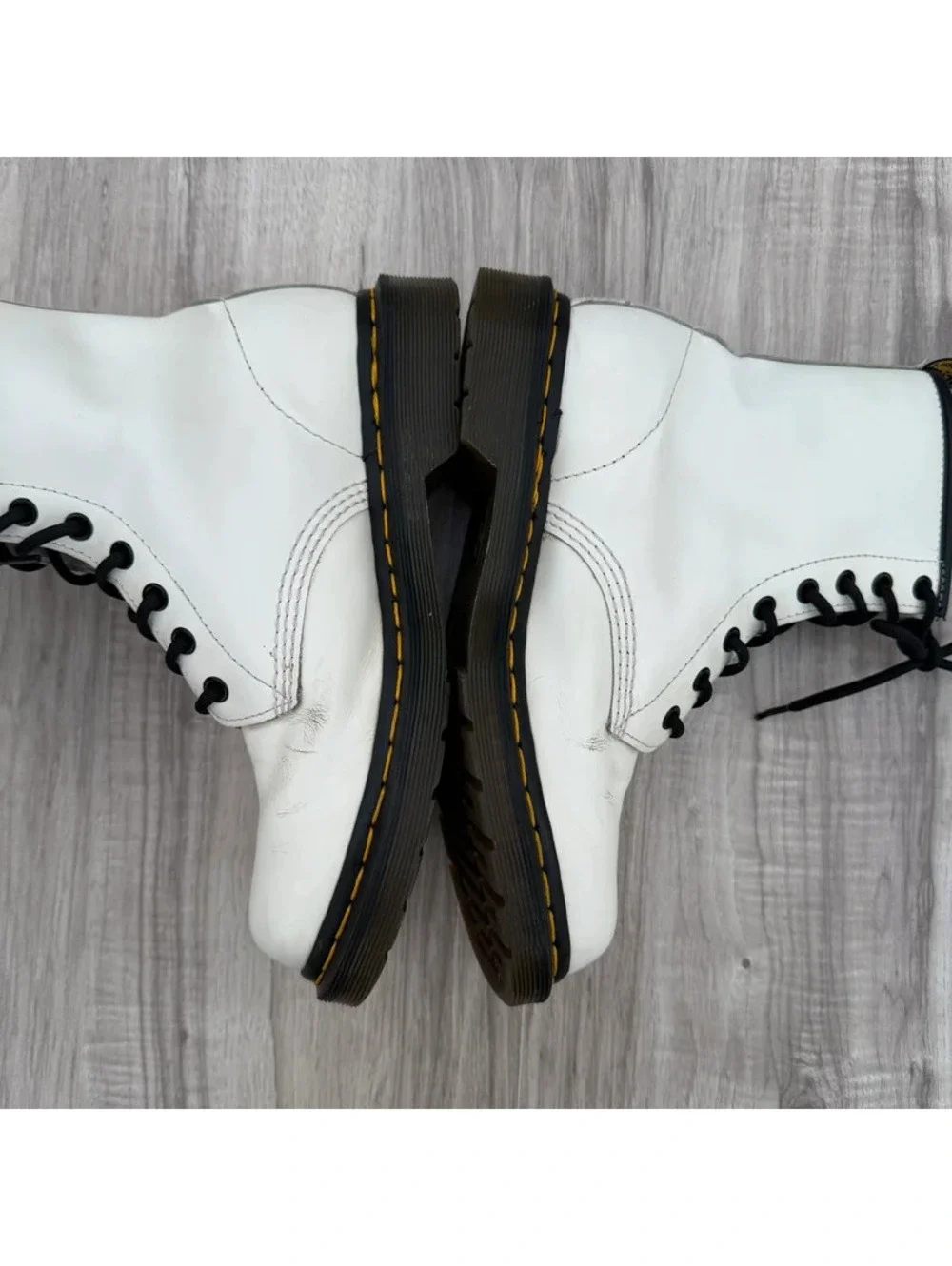 Dr. Martens 1460 White Leather 8-Eye Boots Women’s US 8